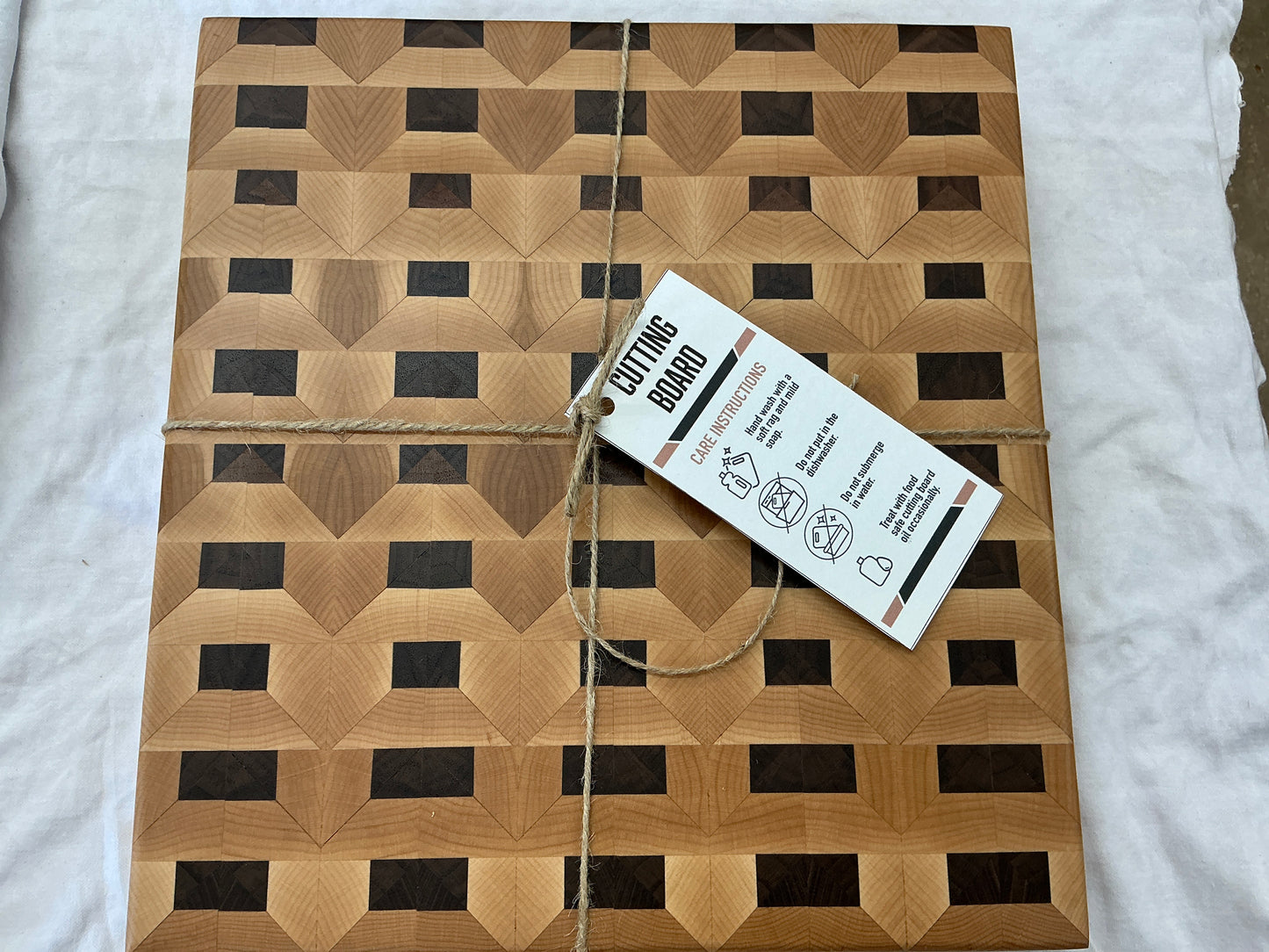 House Pattern End Grain Board