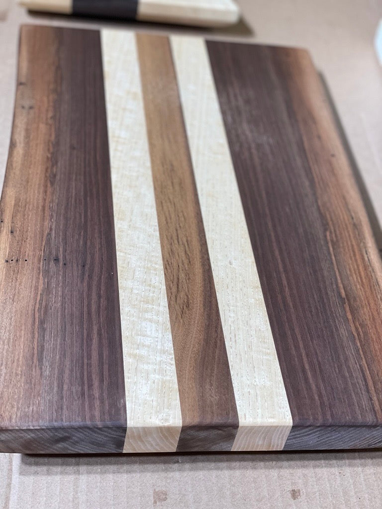 Charcuterie Board Hickory and walnut