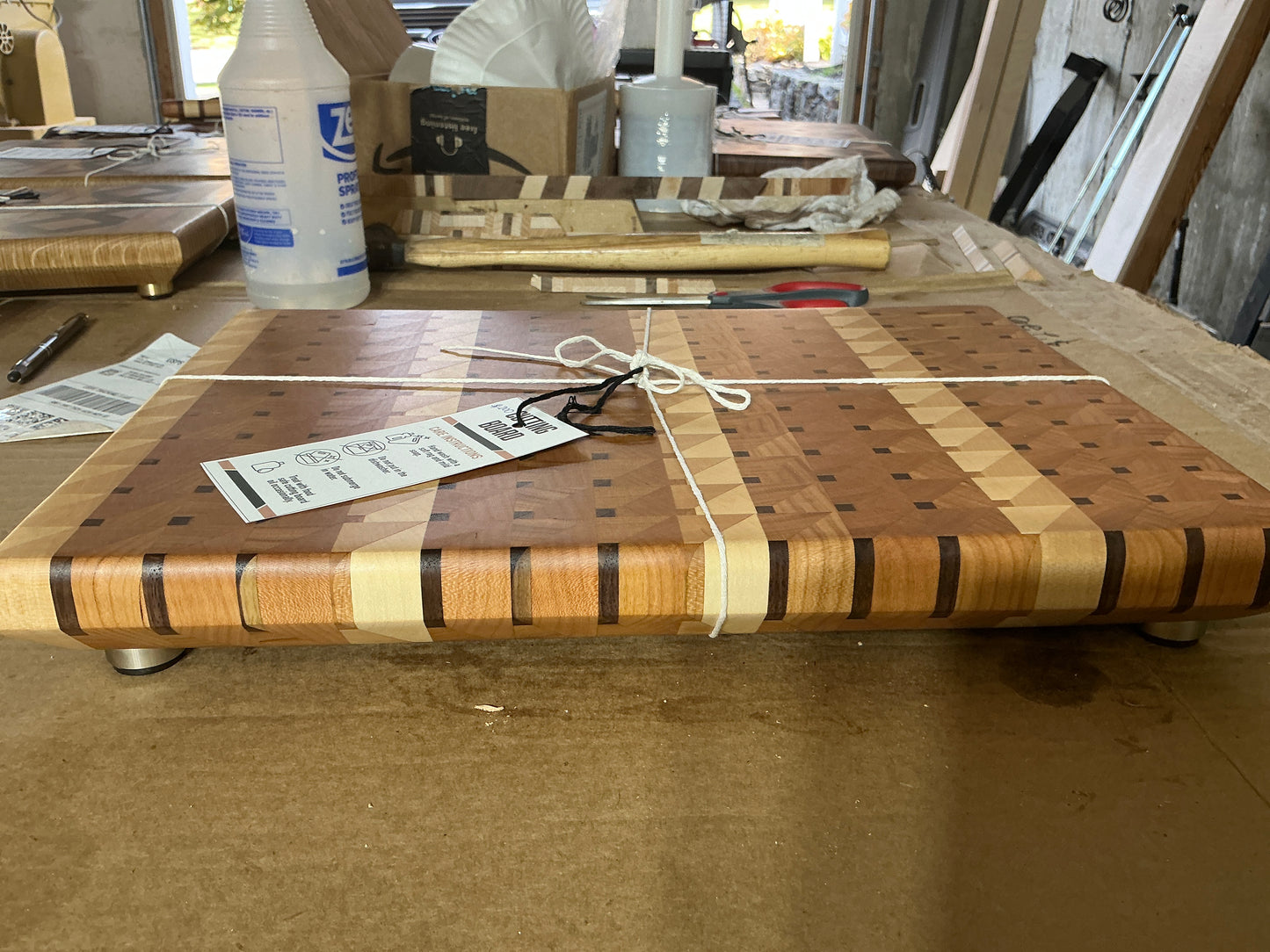 Small squares pattern cutting board