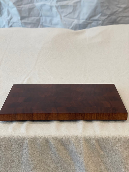 Sapele end grain cutting board