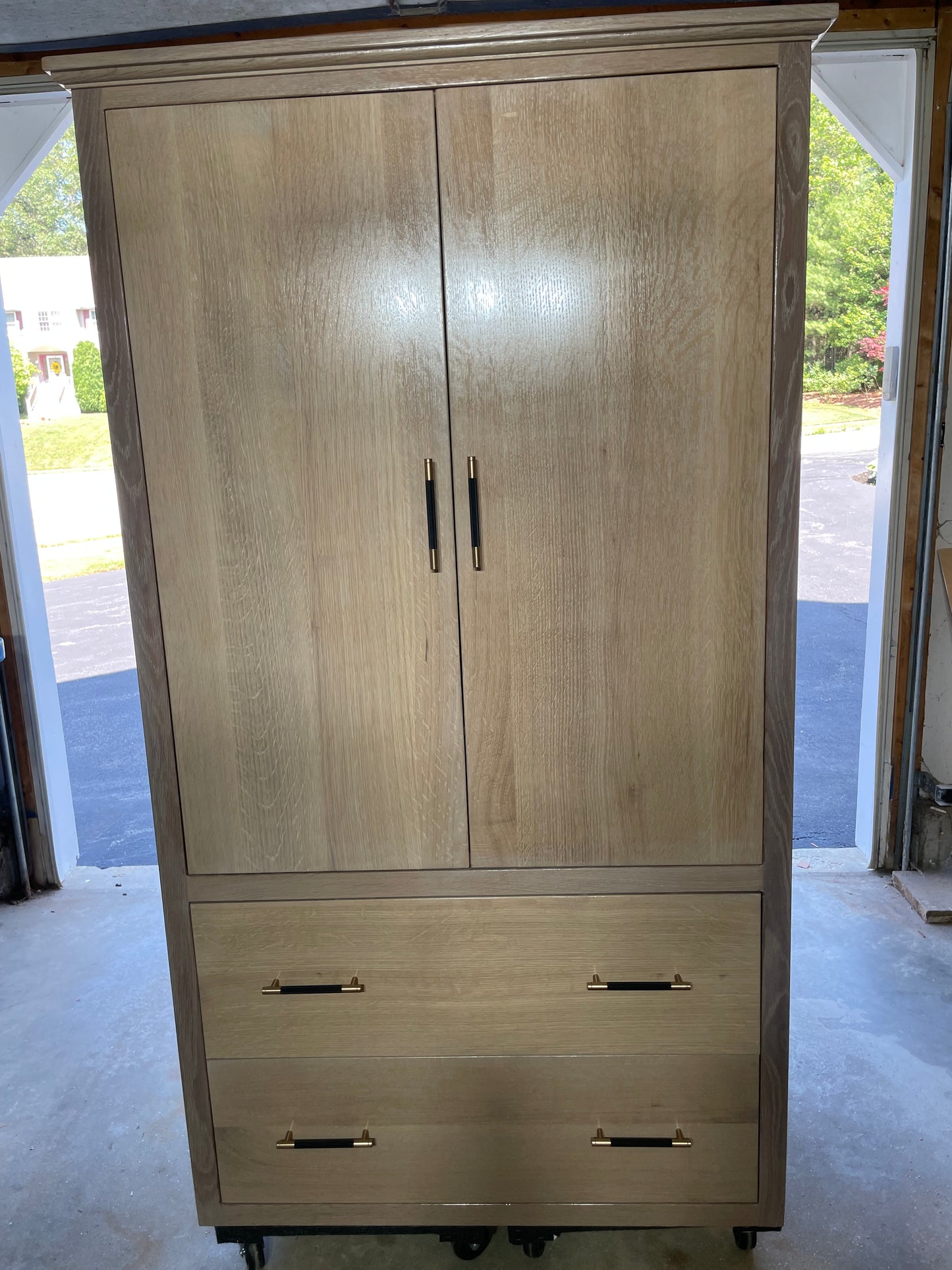 72X40 Armoire Quarter Sawn Oak