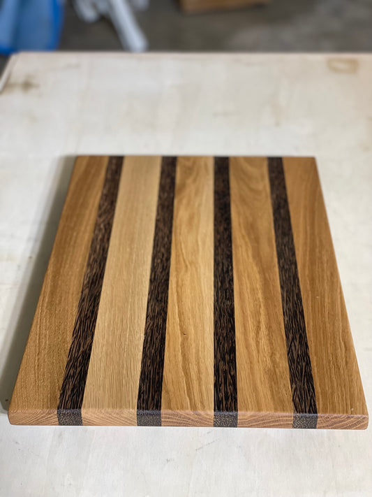 Wenge and white oak serving tray